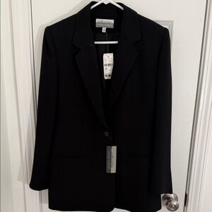 Casual Corner Black Single-Button Women's Blazer Size 6 NWT